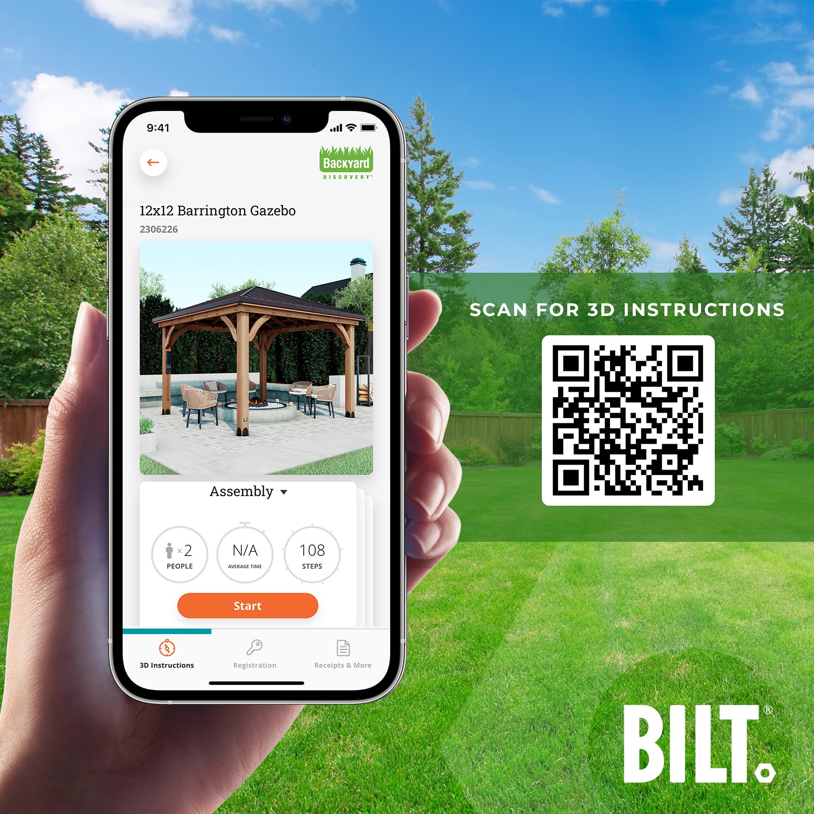 12x12 Barrington BILT App to assist with install