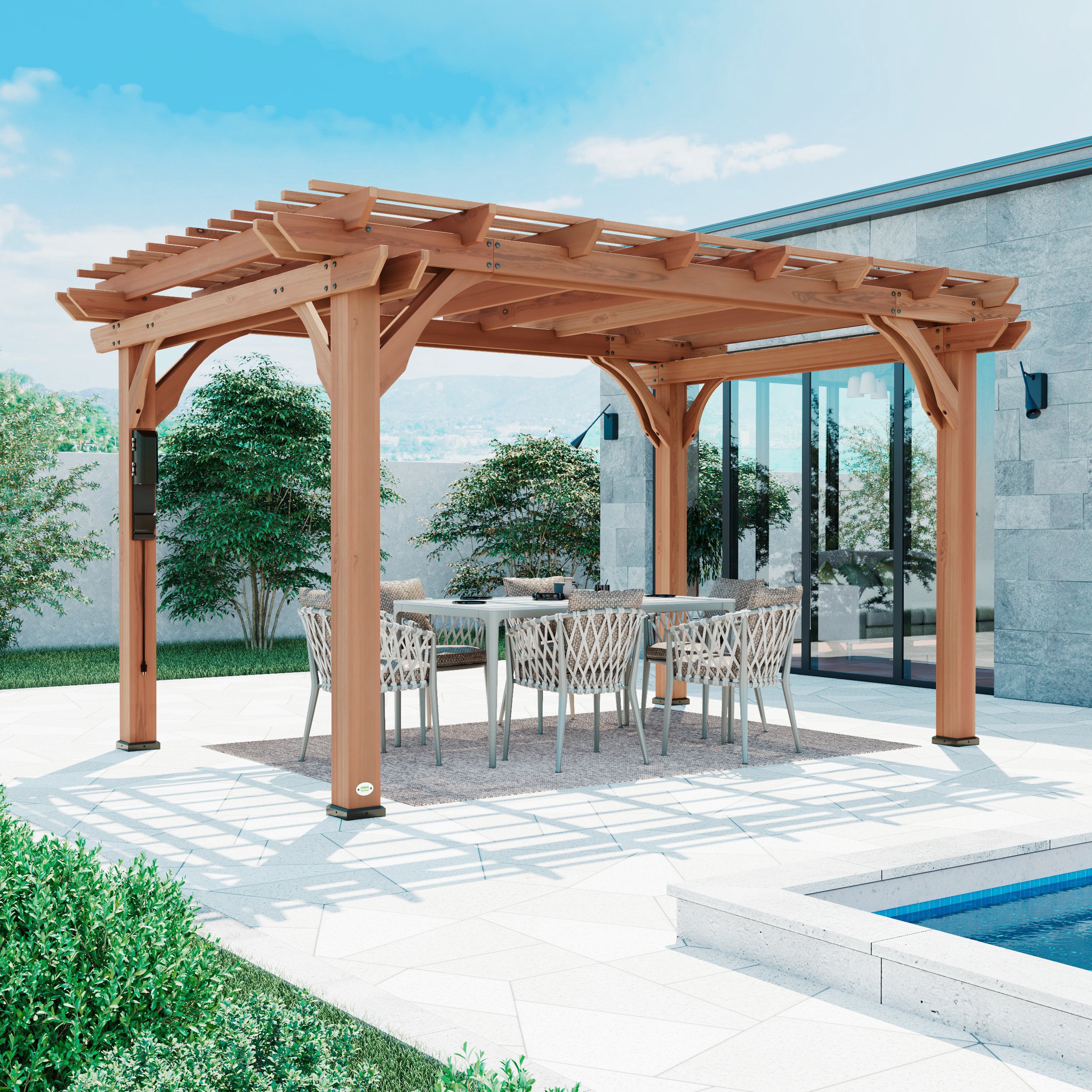 14x10 Pergola with Electric