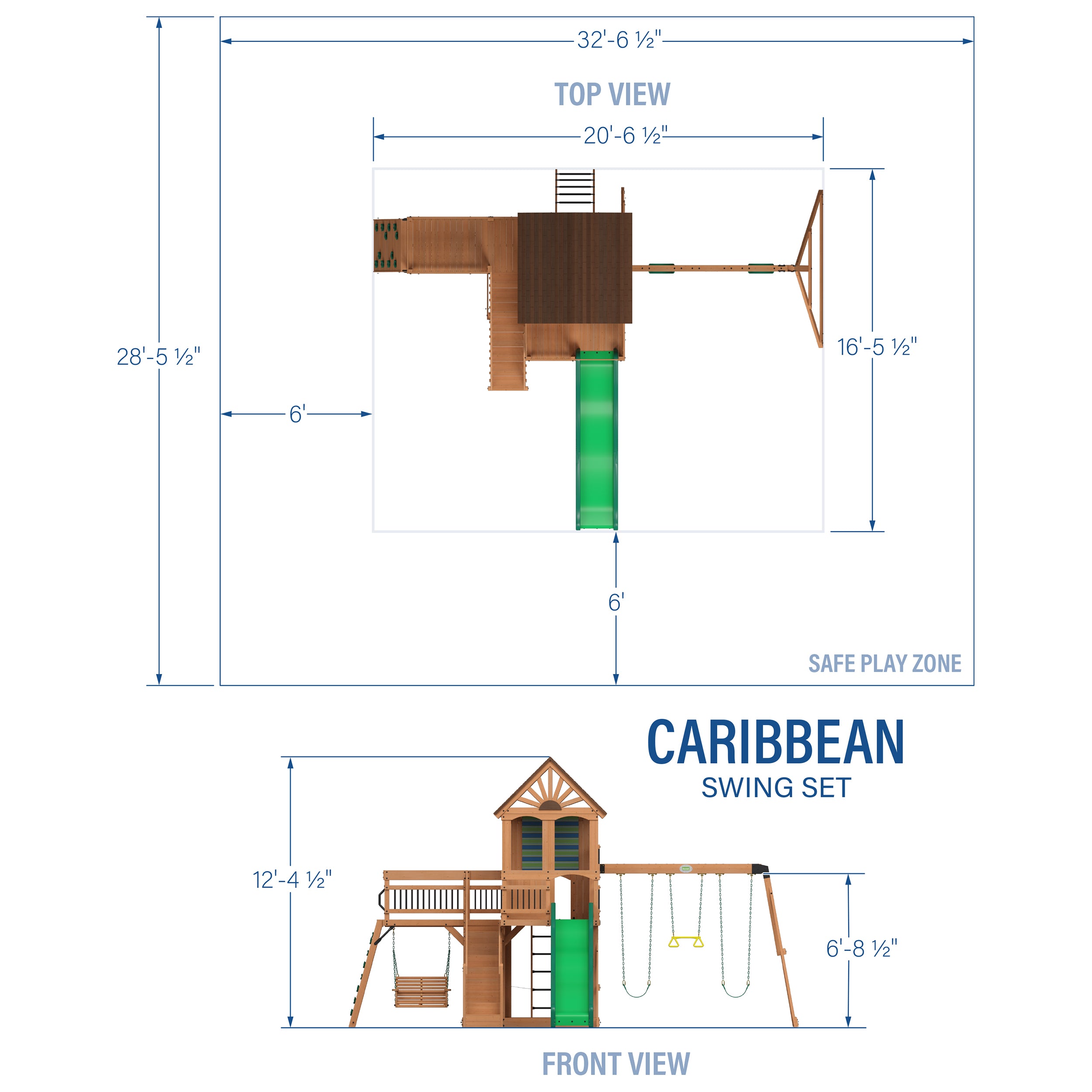 Caribbean Swing Set Diagram