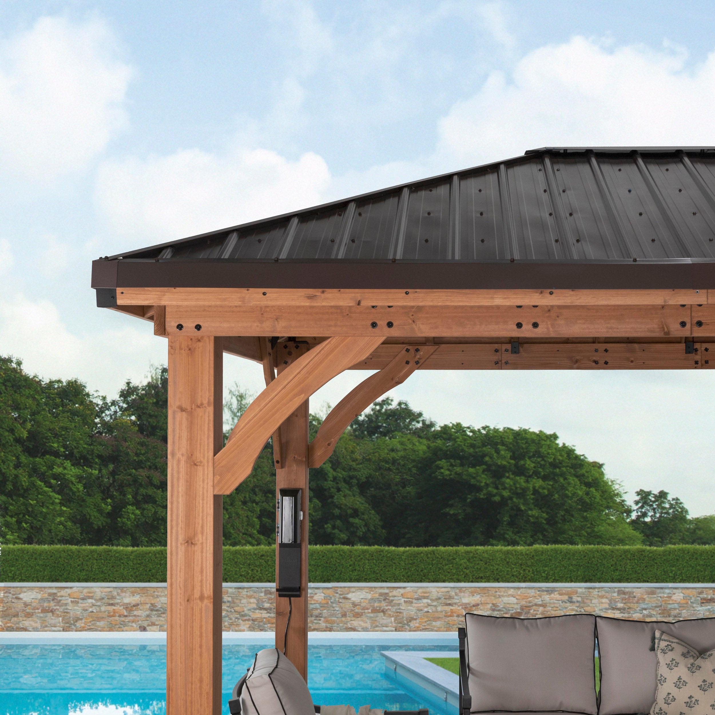 12x12 Barrington Corrosion Resistant Steel Roof