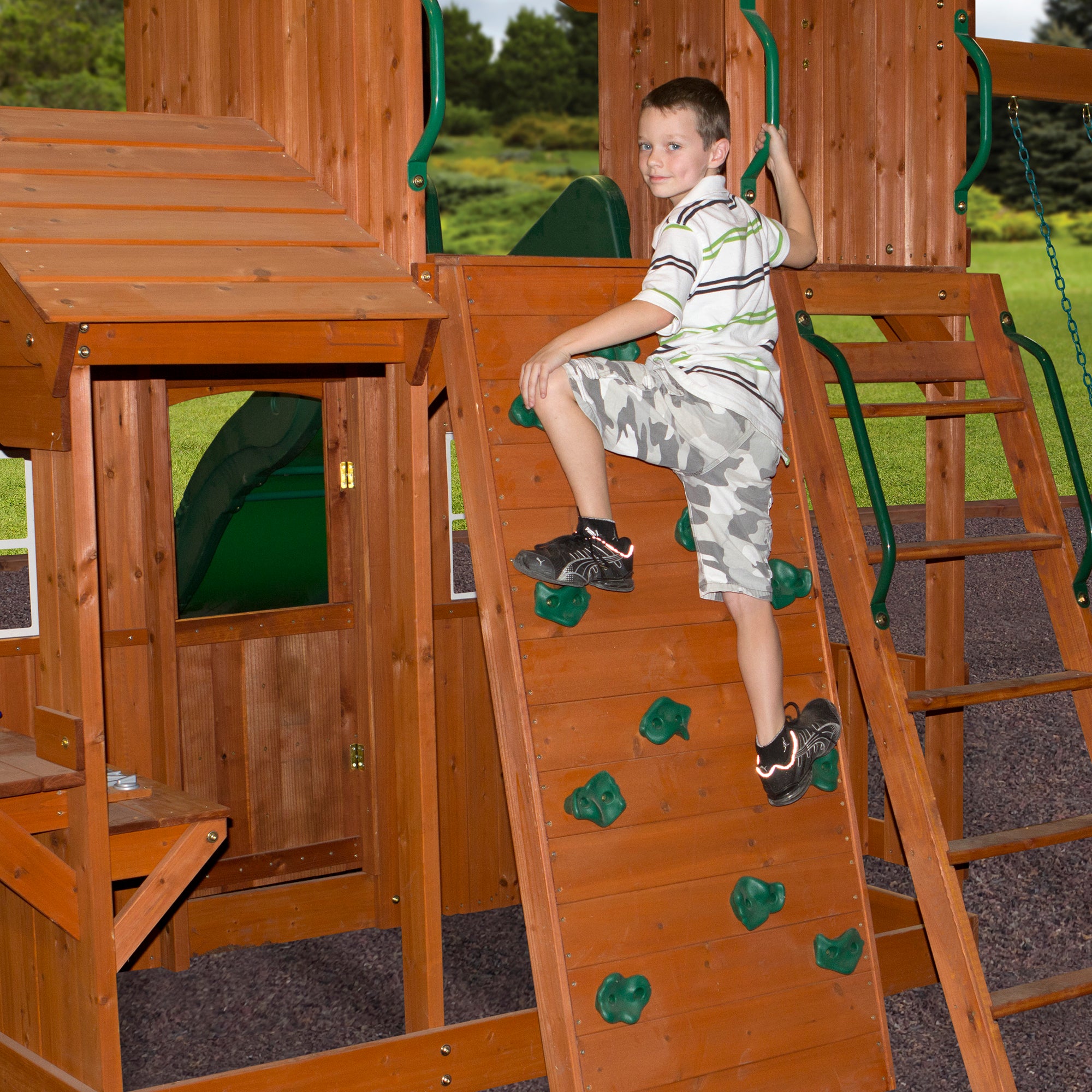 Shenandoah Swing Set Climbing Wall