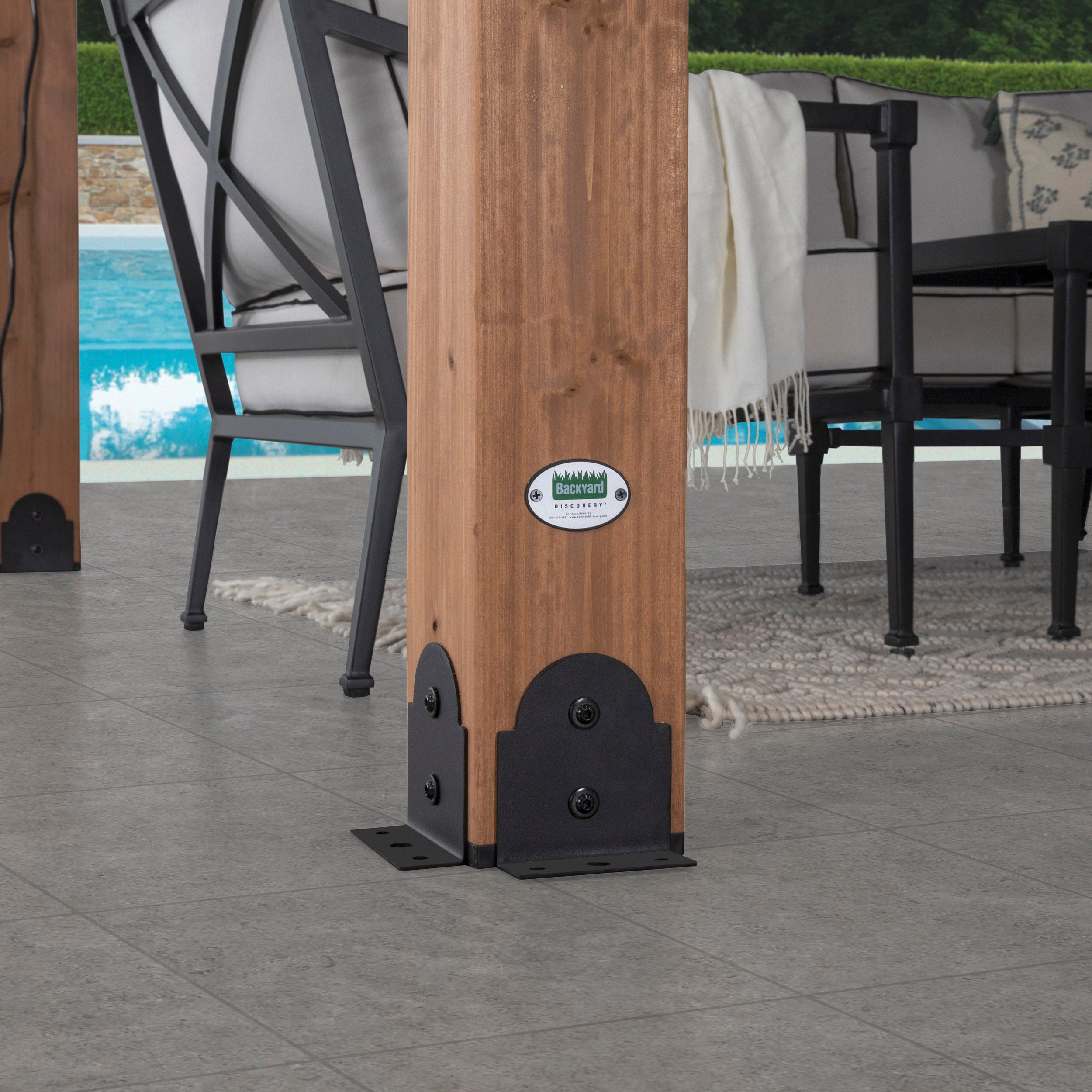Barrington Gazebo Black Hardware